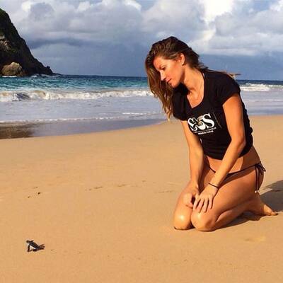Gisele Bündchen: Traumurlaub auf brasilianischer Insel
