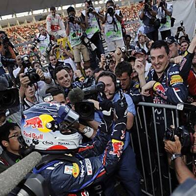 So jubeln Vettel und seine Fans