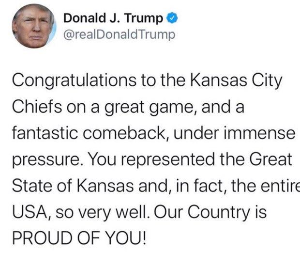 Trump blamiert sich mit Super-Bowl-Tweet