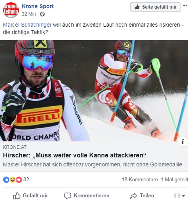 'Krone' verwechselt Hirscher mit oe24.TV-Moderator