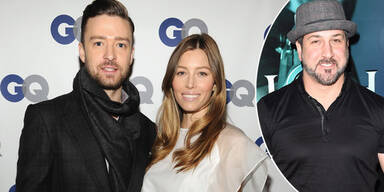 Jessica Biel, Justin Timberlake, Joey Fatone