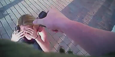 US-Cop verpr&uuml;gelt Ladendiebin