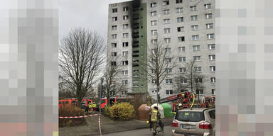 Hochhausbrand Berlin Biesdorf