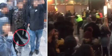 Teenie-Bande mit Macheten st&uuml;rmt Kino