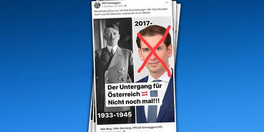 Wirbel um Posting von FP&Ouml;-Gemeinderat: Kurz mit Hitler verglichen