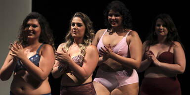 Plus Size-Modenschau in Sao Paulo