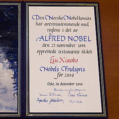 Nobelpreis-Verleihung