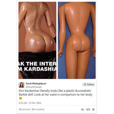 Kim Kardashian: So lacht das Internet über ihr Po-Cover