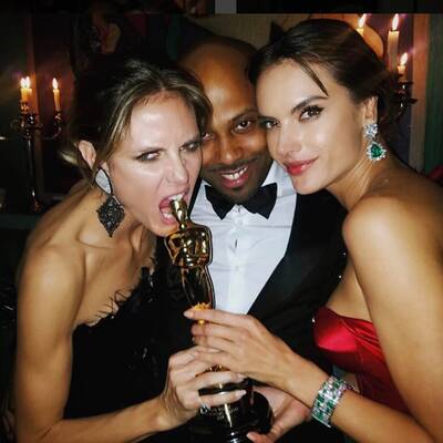 Alessandra Ambrosios Party-Fotos von den Oscars
