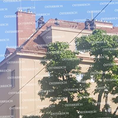 Straftäter flüchtete in Wien aufs Dach