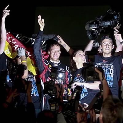 So jubeln Vettel und seine Fans