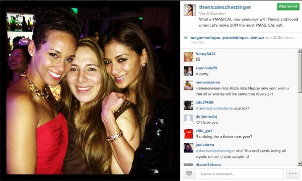 Nicole Scherzinger & Lewis Hamilton: Silvester mit Alicia Keys