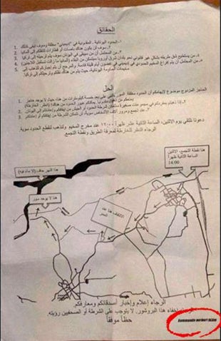 Dieser Zettel schickte Flüchtlinge in den Todes-Fluss