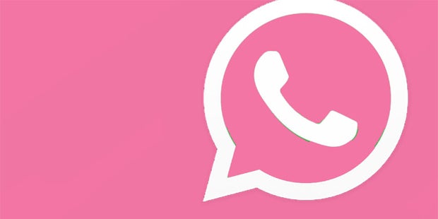 So wird das WhatsApp-Logo pink
