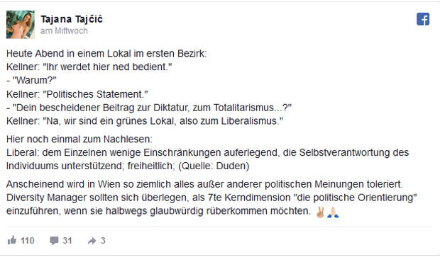 Gudenus Freundin Facebook