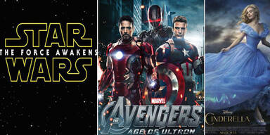 Star Wars, Avengers, Cinderella