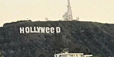 Scherzbold macht aus &bdquo;Hollywood&ldquo; &bdquo;Hollyweed&ldquo;