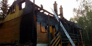 Brand Ferienhaus Slowakei