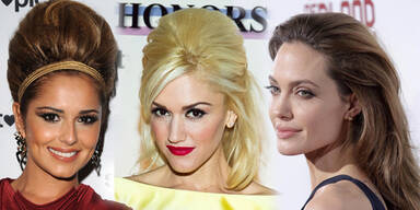 Toupierte Looks der Stars