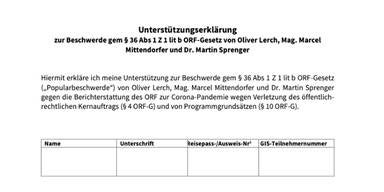 Unterschriftenaktion gegen ORF: "Hat nicht neutral berichtet"