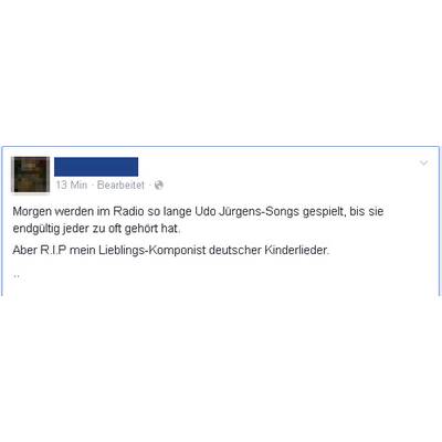 So wird im Internet um Udo Jürgens getrauert