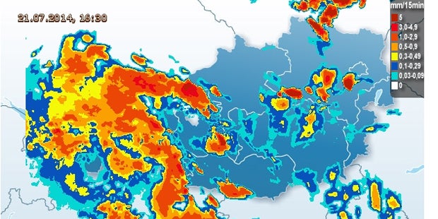 Gewitter-Walze rollte über Österreich