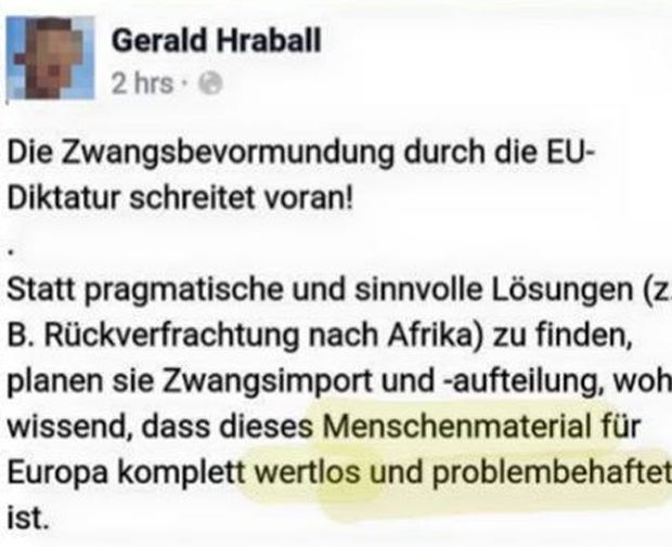 FP-Politiker tritt nach Nazi-Posting zurück