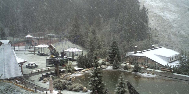 Kaltfront bringt Schnee und Regen