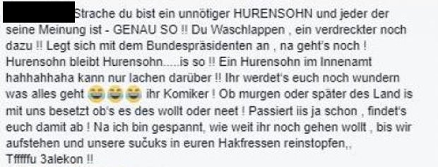 Strache outet Hassposter auf Facebook