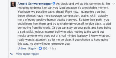 Schwarzenegger terminiert Internet-Troll