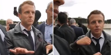 Macron bei Spaziergang von "Gelbwesten" ausgebuht