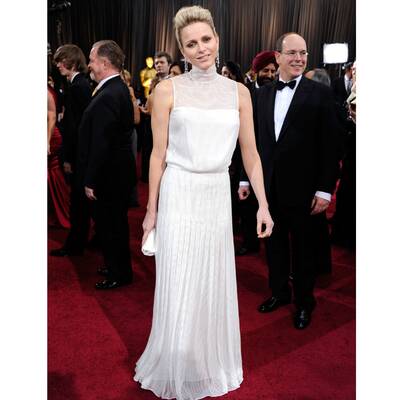 Prinz Albert von Monaco führte seine Frau Charlène über den roten Teppich