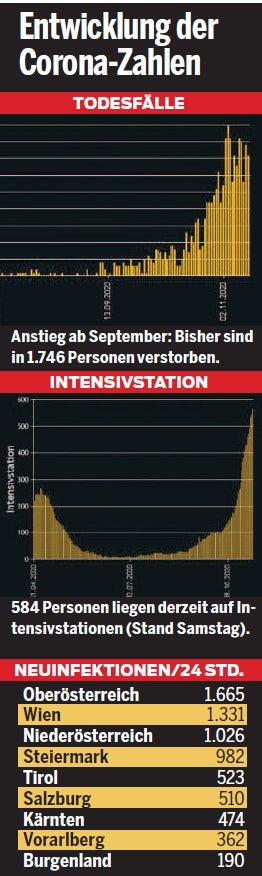 Österreichs Spitäler kurz vor Corona-Kollaps