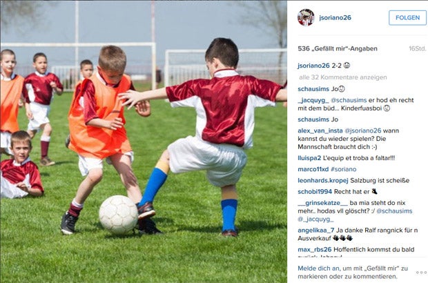 Kinderfußball: Soriano lacht über Bullen