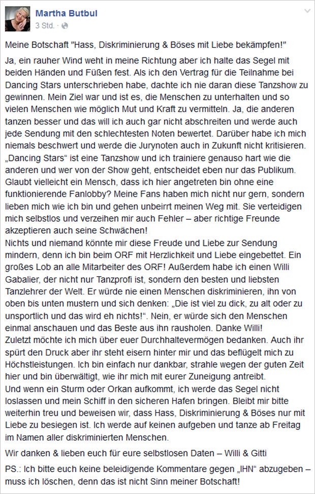 Jazz Gitti, Willi Gabalier bei Dancing Stars