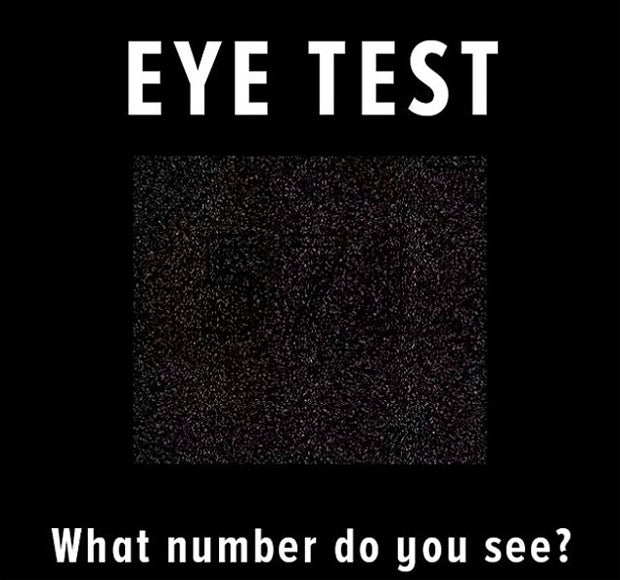 Wenn Sie diese Zahl sehen, haben Sie gute Augen
