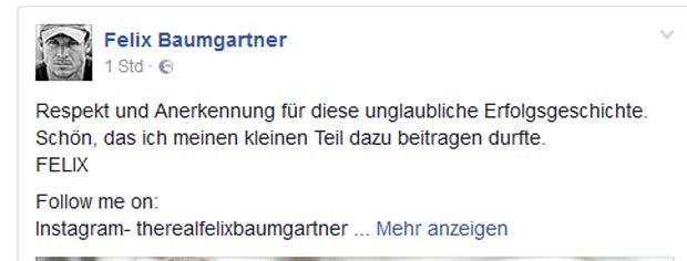 All-Felix biedert sich bei Red Bull an