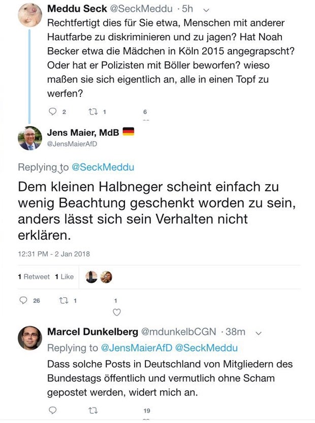 AfDler nennt Becker-Sohn ‚Halbneger‘