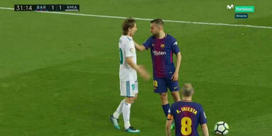 Jordi Alba Modric Clasico Real Barcelona