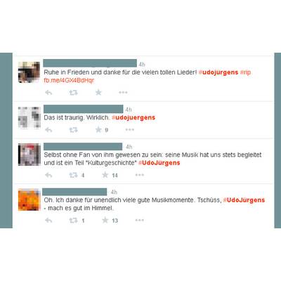 So wird im Internet um Udo Jürgens getrauert