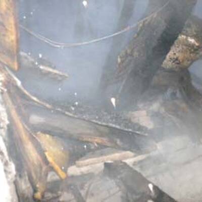 Großbrand auf Burg Klamm