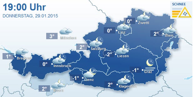 Semesterferien-Wetter: Neuschnee und Kälte