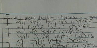 Diese Strafarbeit einer 6-J&auml;hrigen bringt das Netz zum Staunen