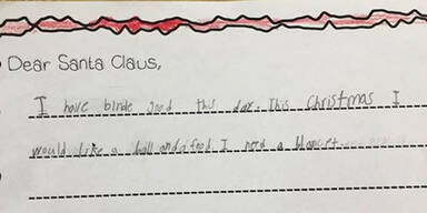 Wunschzettel r&uuml;hrt das Netz zu Tr&auml;nen