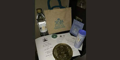 Harry und Meghan Sackerl Goodie Bag Geschenk