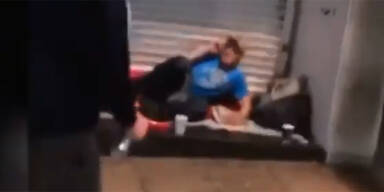 Obdachloser gequ&auml;lt Leeds York