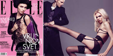 Andrej Pejić als 1. Mann auf Elle Serbia