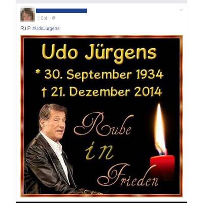 So wird im Internet um Udo Jürgens getrauert
