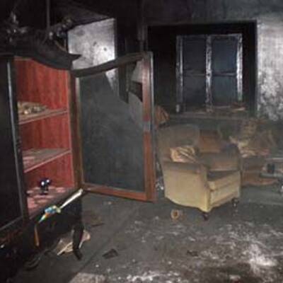 Großbrand auf Burg Klamm