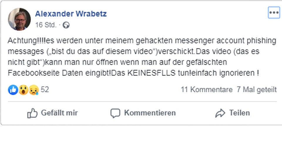 Facebook-Account von ORF-Boss Wrabetz gehackt